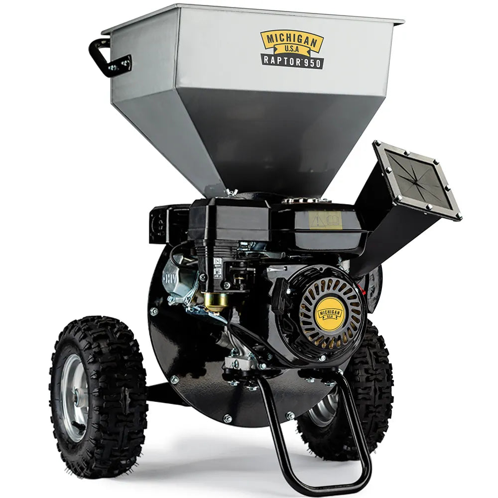 7HP 212cc Petrol Commercial Wood Chipper Shredder, Tree Mulcher