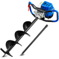 52cc 2-Stroke Petrol Post Hole Digger, 200mm Auger w/ 600mm Extension Shaft